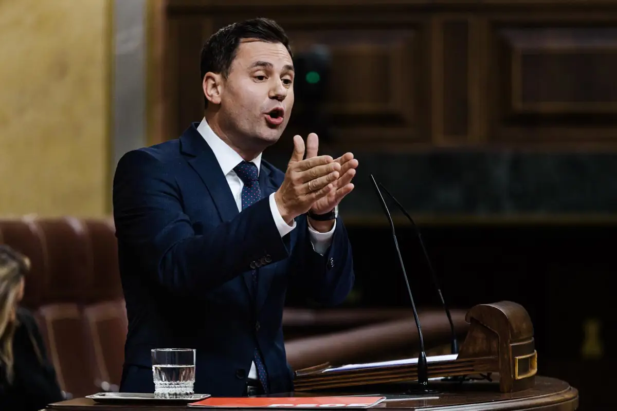Javier Alfonso Cendón en una sesión plenaria, en el Congreso de los Diputados.