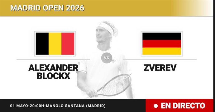Alexander Blockx - Alexander Zverev: resumen y estadísticas del partido de Semifinal de Madrid Open