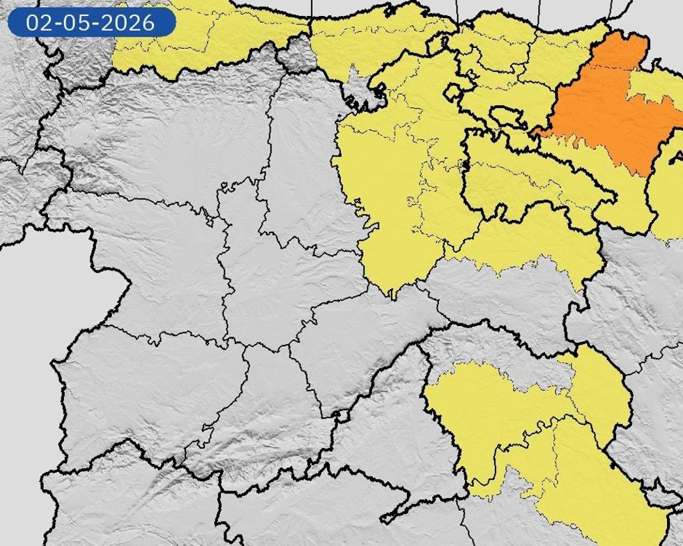 Avisos metoerológicos en Castilla y León este 2 de mayo.