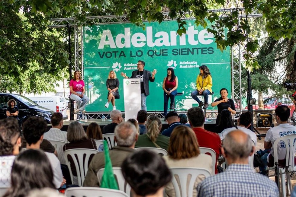 Acto con motivo del 1 de mayo de Adelante Andalucía en Granada.