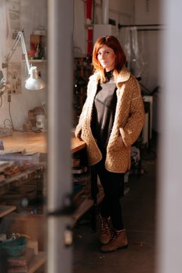 Carla Nicolás en su taller.