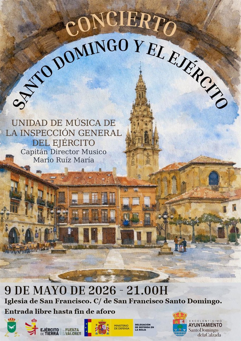 La Unidad de Música de la Inspección General del Ejército ofrecerá dos conciertos en La Rioja