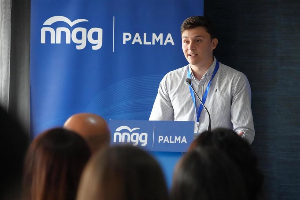 El nuevo presidente de NNGG del PP de Palma, Jaime Rebollo.