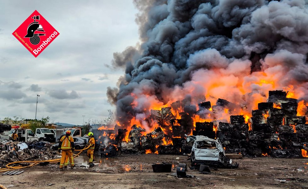 Imagen del incendio