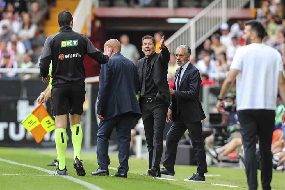 Diego Pablo Simeone, entrenador del Atlético de Madrid.