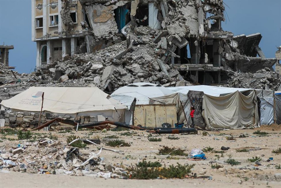 Imagen de edificios destruidos en la Franja de Gaza (archivo)