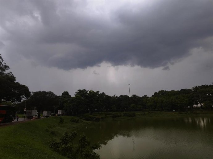 Archivo - Tormentas en la ciduad de Sao Paulo, Brasil durante los últimos días de marzo