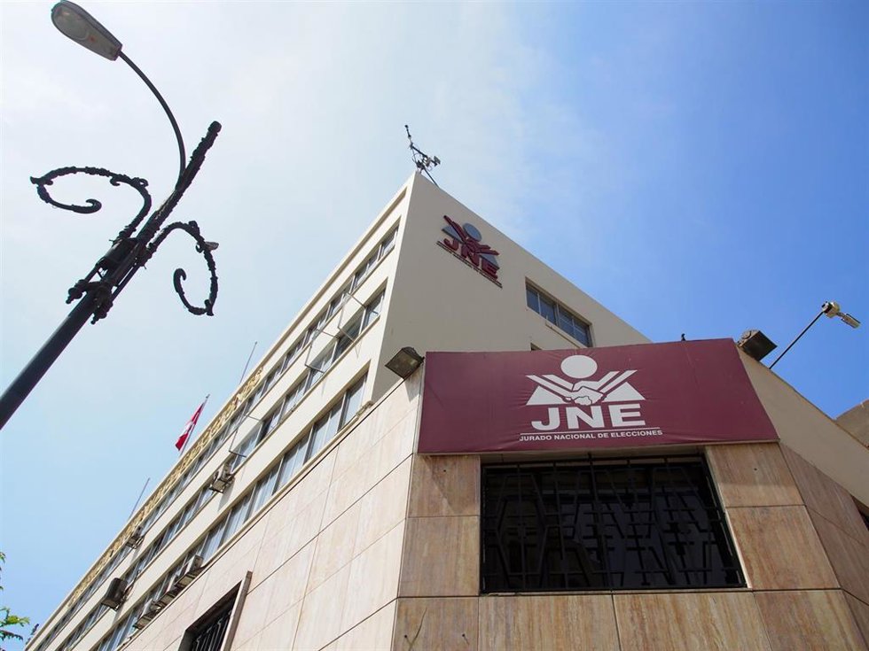 Archivo - Sede del Jurado Nacional de Elecciones (JNE) peruano, en Lima, la capital de Perú