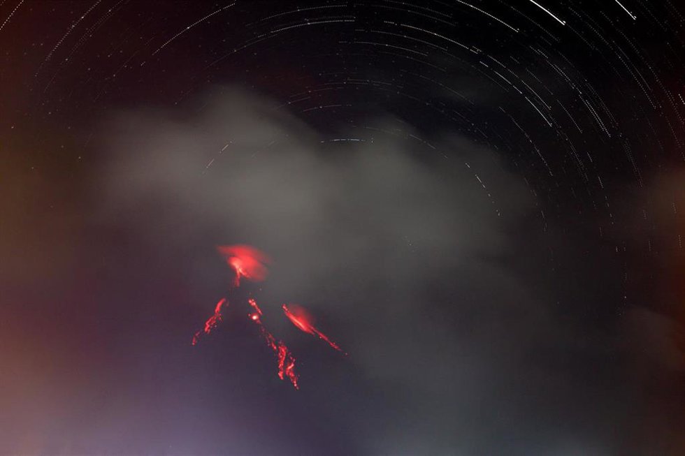 Archivo -  Lava en la superficie del volcán Mayón, en la provincia de Albáy (Filipinas).
