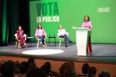 Foto: Montero promete poner tope a los pisos turísticos y "negociar" el traspaso de competencias ferroviarias a Andalucía