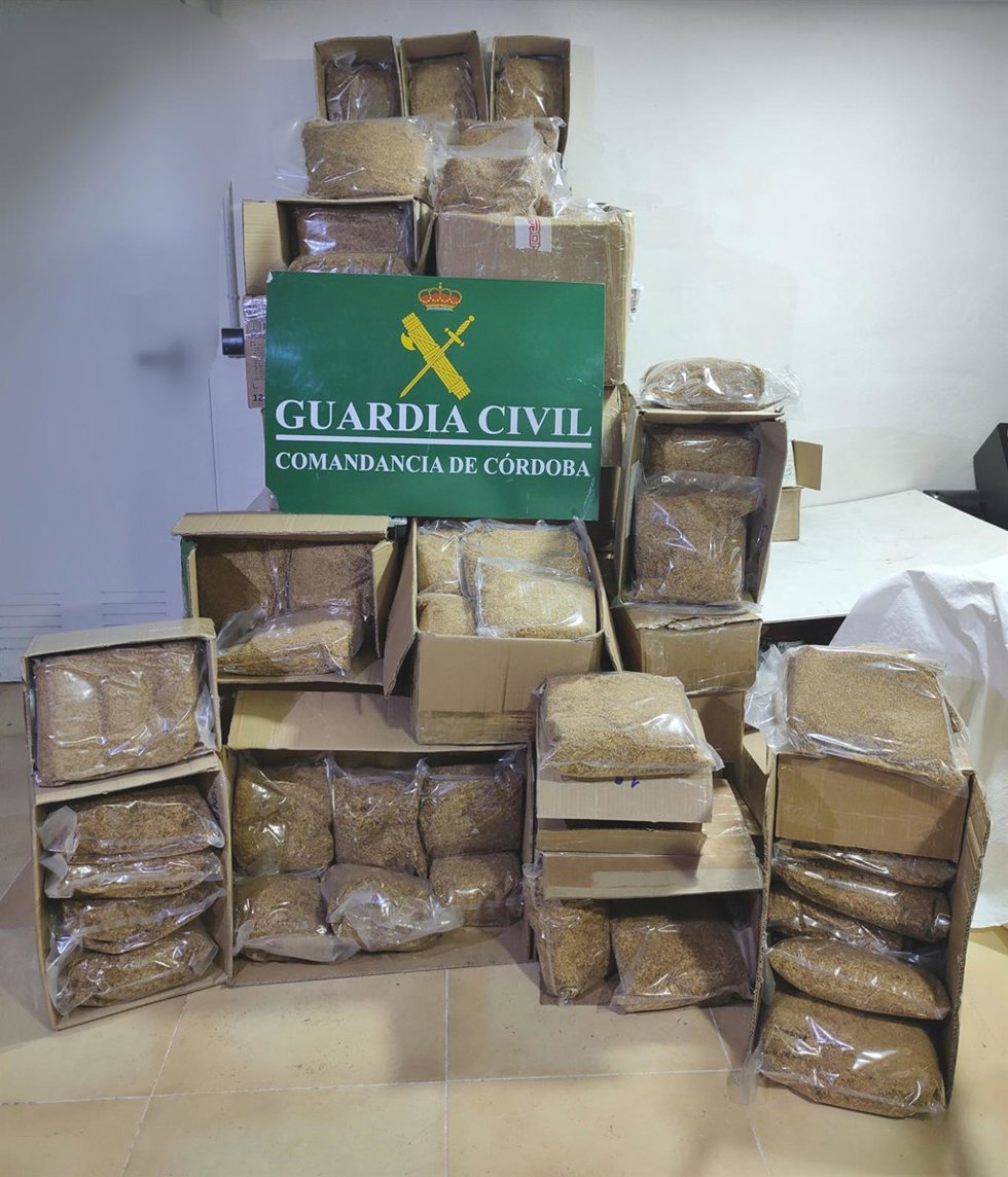 Picadura de tabaco intervenida en Córdoba.