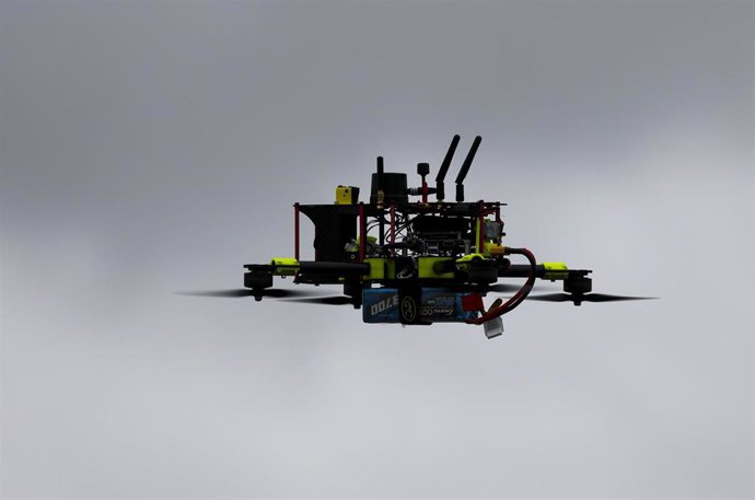 Archivo - Imagen de archivo de pruebas en Alemania de un dron de combate empleado en Ucrania 