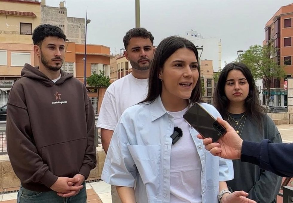 La candidata al Parlamento andaluz por el PSOE de Almería, Victoria Cruz.
