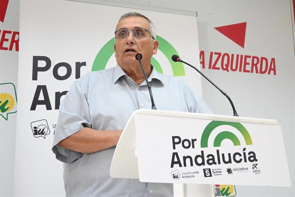 El candidato de la coalición Por Andalucía al Parlamento andaluz por la provincia de Huelva, José Antonio Jiménez.