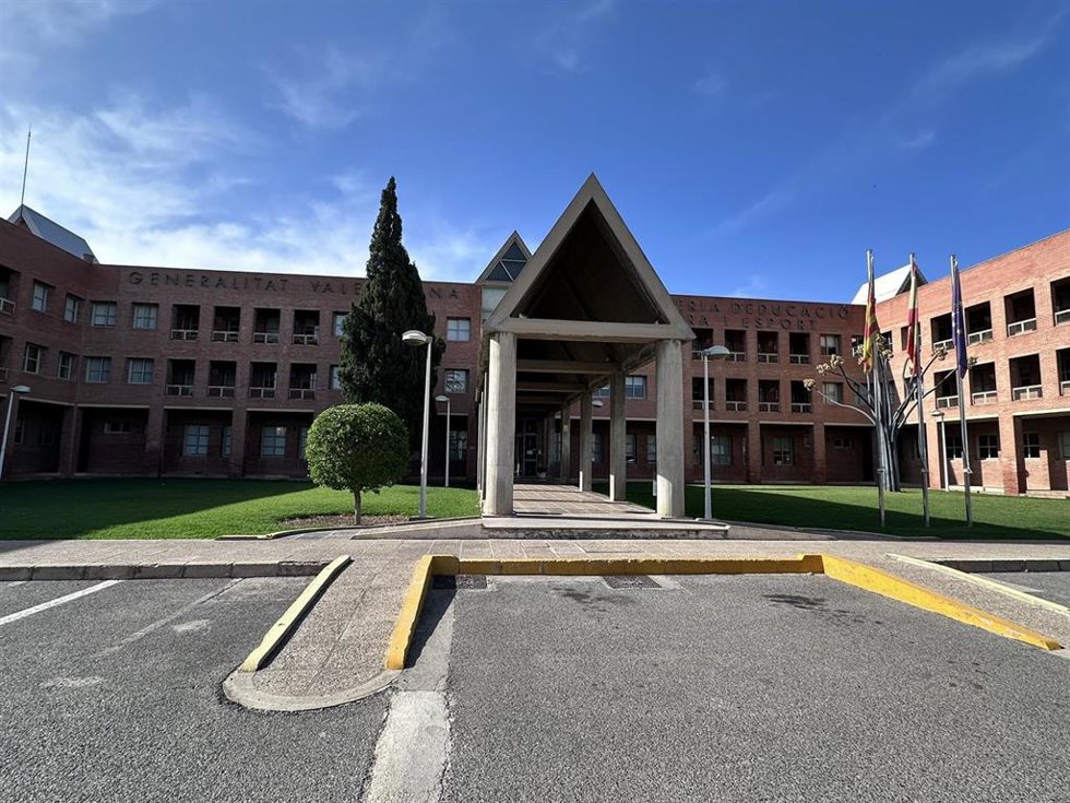 Sede de la Conselleria de Educación en València. ARCHIVO. 
