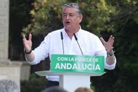 Sanz (PP) pide apostar por "la confianza y estabilidad" de Moreno frente a "la hooligan número uno" del PSOE