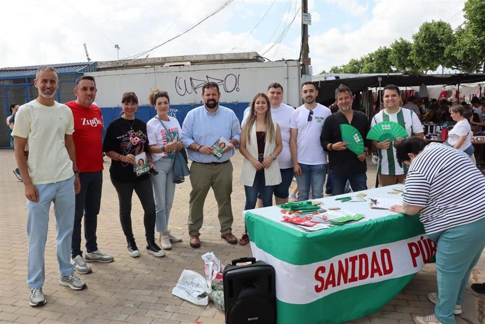 Reparto electoral del PSOE en El Arenal, en Córdoba capital.
