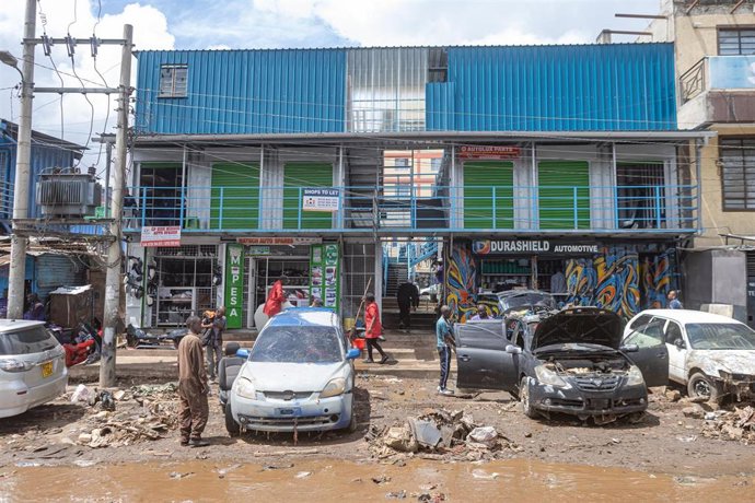 Archivo - Imagen de archivo de inundaciones en Kenia 
