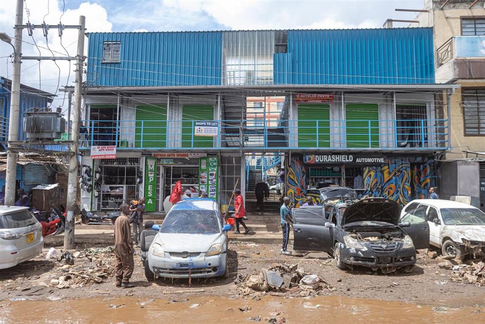 Archivo - Imagen de archivo de inundaciones en Kenia