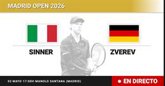 Foto: Jannik Sinner - Alexander Zverev, en directo hoy: sigue el partido de Madrid Open