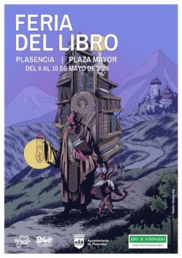 Cartel de la Feria del Libro de Plasencia 2026