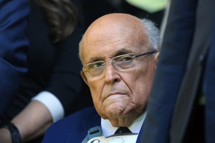 Archivo - Arquivo - 11 de setembro de 2025, Nova York, Nova York, EUA: O ex-prefeito de Nova York, RUDY GIULIANI, participa da 24ª Comemoração do 11 de setembro de 2025 no antigo local do World Trade Center.
