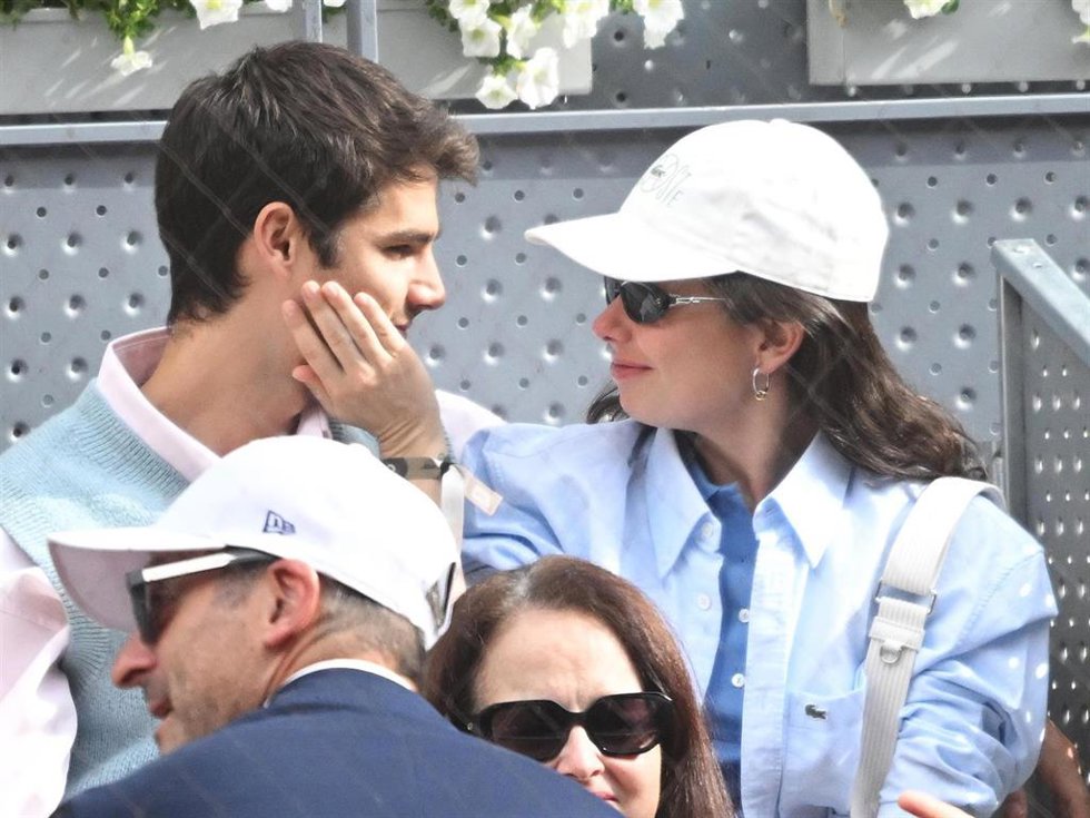 Álvaro Mel y Anna Castillo en la final del Mutua Madrid Open de Tenis que se celebra en la Caja Mágica, a 3 de mayo de 2026