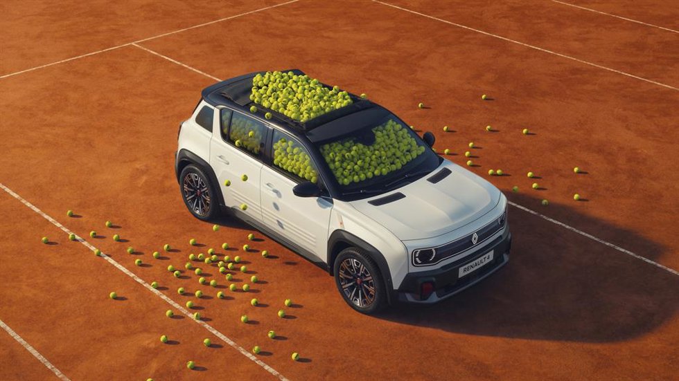 Renault lanza el Renault 4 Roland Garros E-Tech eléctrico, un prototipo que se presentará en el torneo