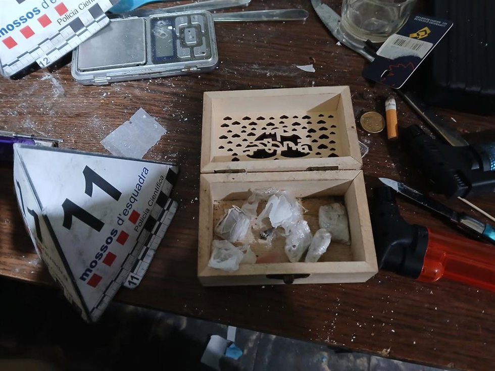 Drogas interceptadas durante la entrada