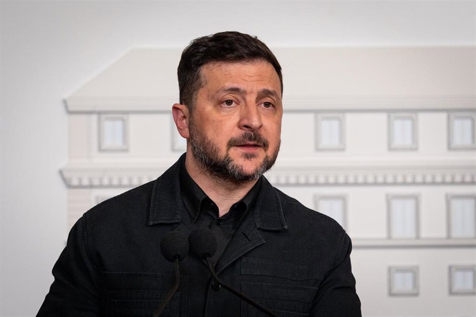 El presidente de Ucrania, Volodimir Zelenski, durante una visita oficial a Italia en abril de 2026 (archivo)