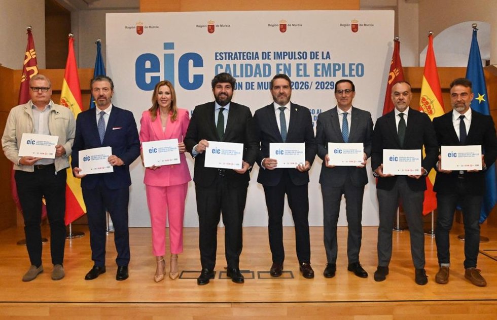 Acto de presentación  de la Estrategia de impulso de la calidad del empleo Región de Murcia 2026/2029