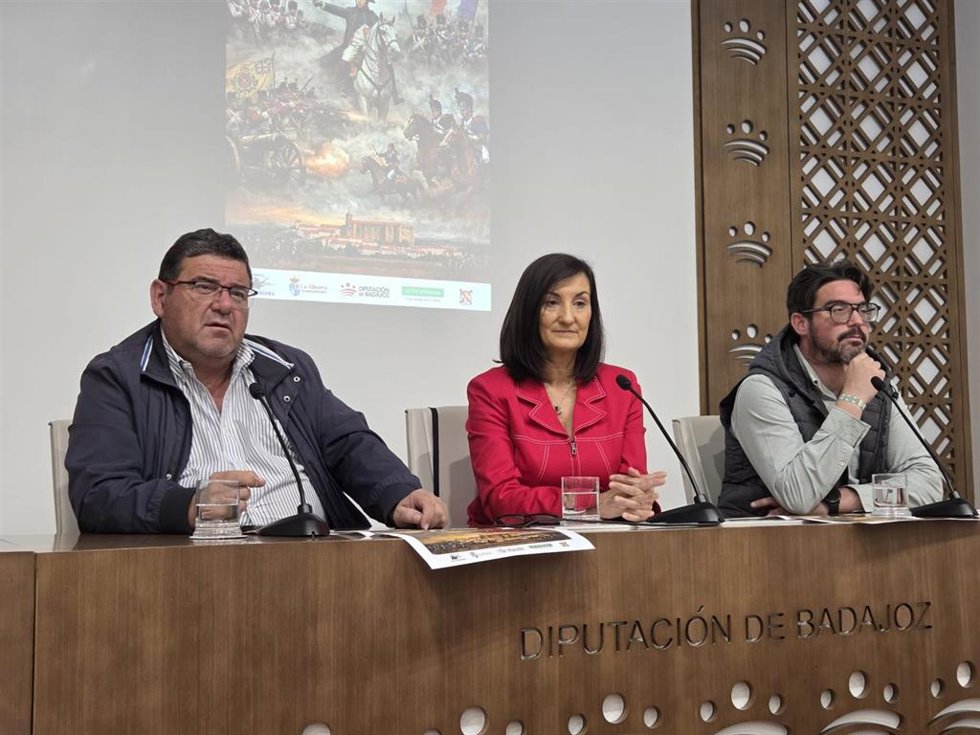 Autoridades en la presentación de La Batalla de La Albuera 2026