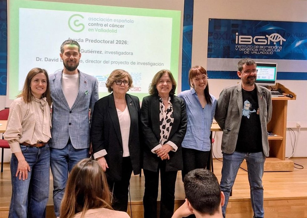 Un momento de la presentación de la ayuda predoctoral.