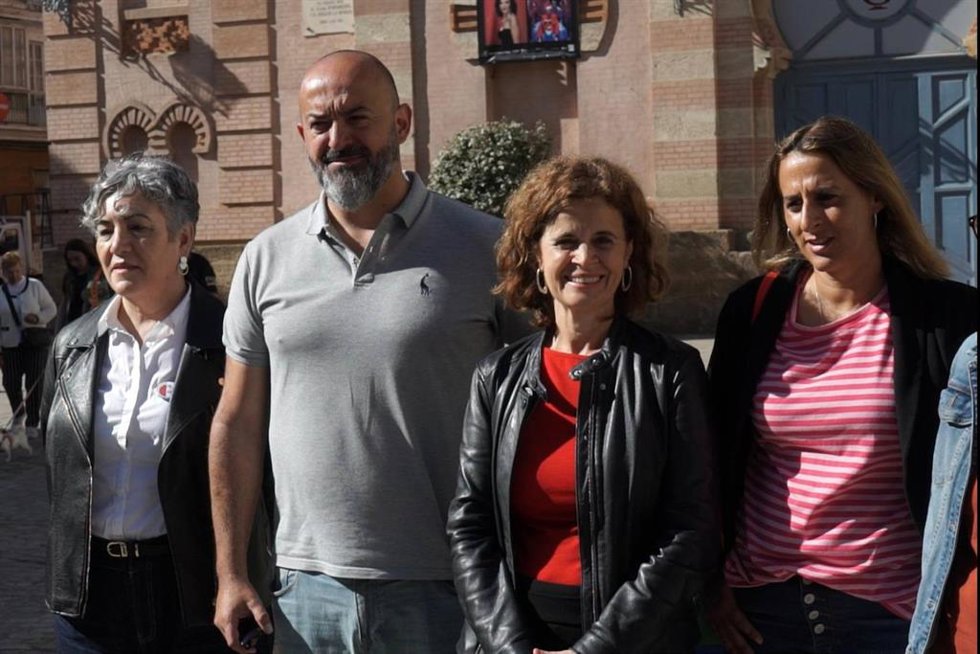 La candidata de Por Andalucía en Cádiz, Esperanza Gómez.