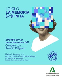 El filósofo Antonio Diéguez protagoniza la segunda jornada del ciclo La Memoria (In)Finita