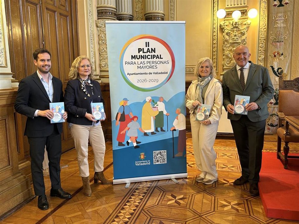 Presentación del Plan de Mayores 2026-2029 del Ayuntamiento de Valladolid.