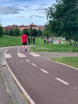 Archivo - Parque de Los Pericones, en Gijón
