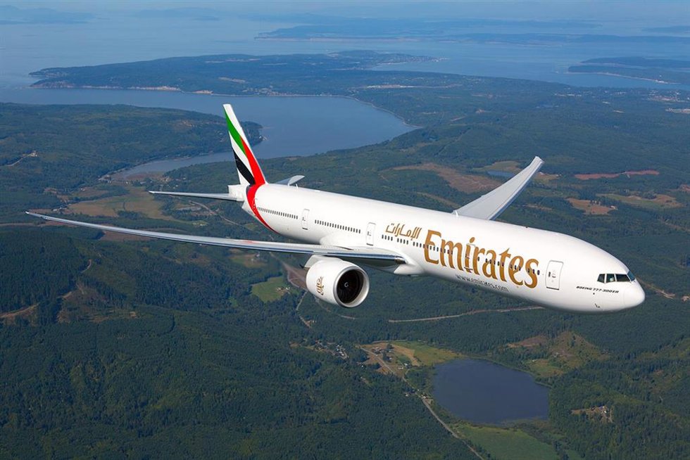 Archivo - Avión de Emirates
