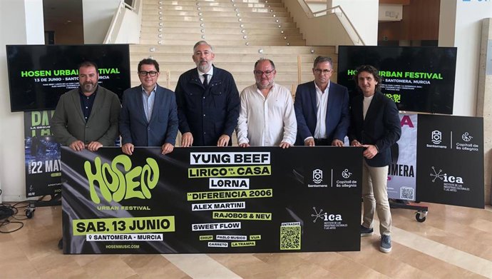 Presentación de la primera edición de Hosen Urban Festival, que se celebrará el 13 de junio en Santomera