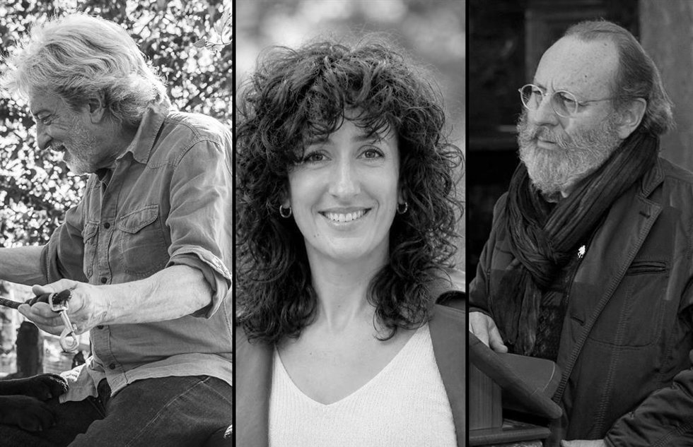 Benito Lertxundi, Nerea Erbiti y Arturo Reverter |