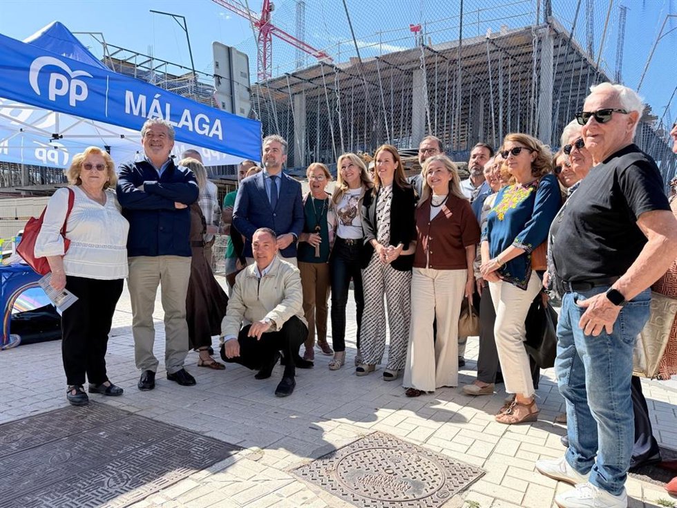 La presidenta del Comité Electoral del PP de Málaga y candidata a las elecciones autonómicas del 17 de mayo, Carolina España, en un acto en la capital malagueña.