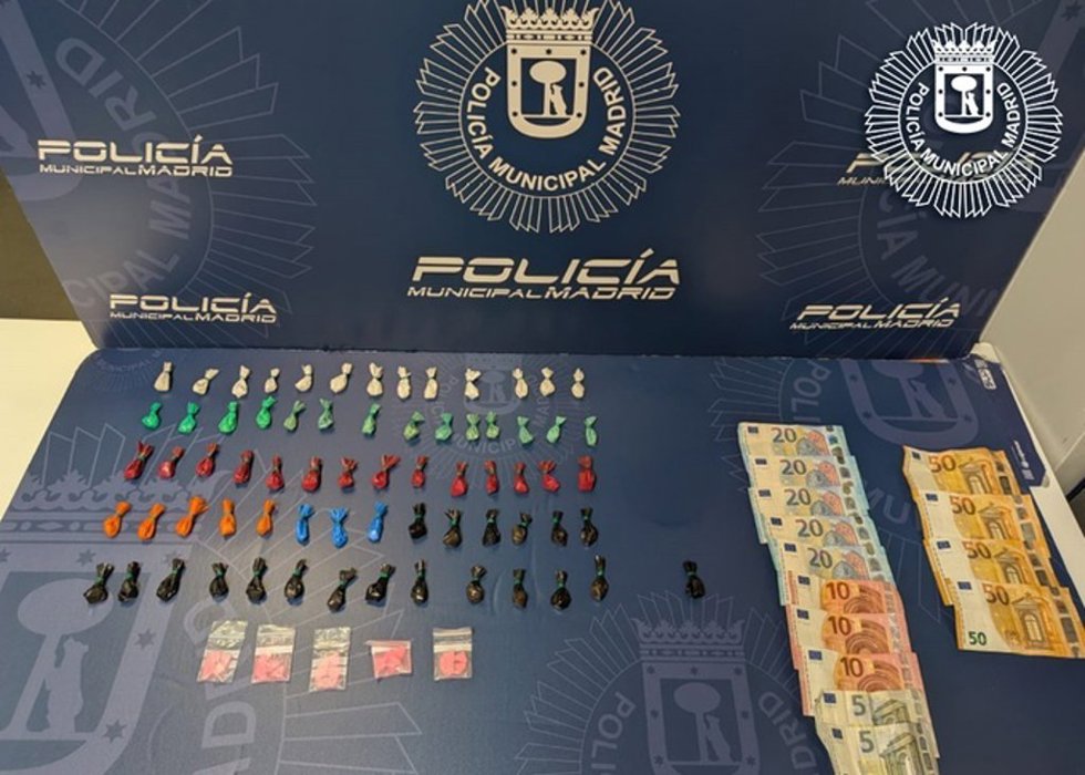 Material incautado por la Policía