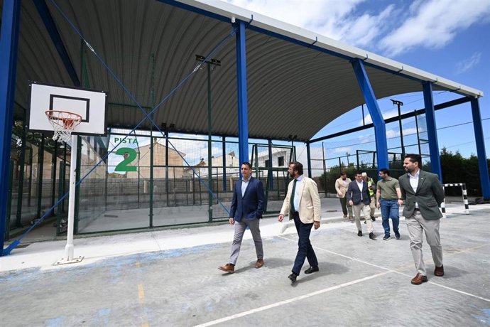Las obras de modernización de las pistas de pádel de Alhendín están casi al 60% de ejecución
