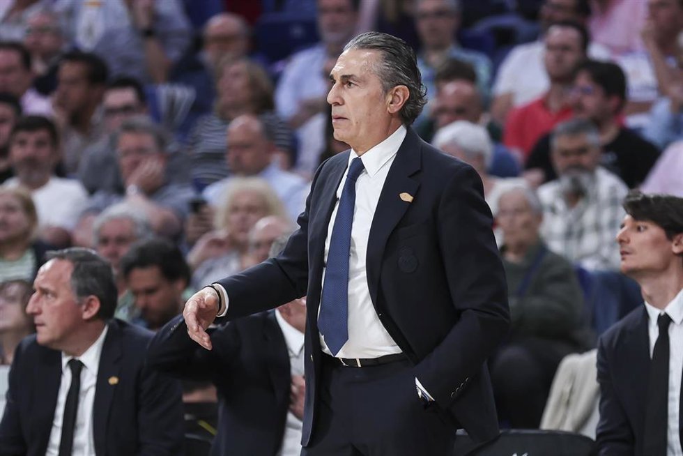 El entrenador del Real Madrid, Sergio Scariolo.