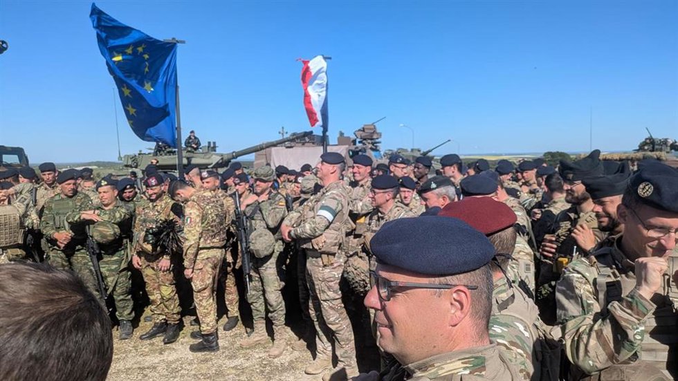 Ceremonia final del ejercicio Orión 26, en el que ha participado la Brigada 'Aragón I'.