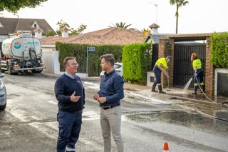 El concejal de Marbella, Diego López, ifnor sobre baldeo