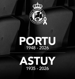 El Racing lamenta la muerte de los exjugadores 'Portu' y Astuy