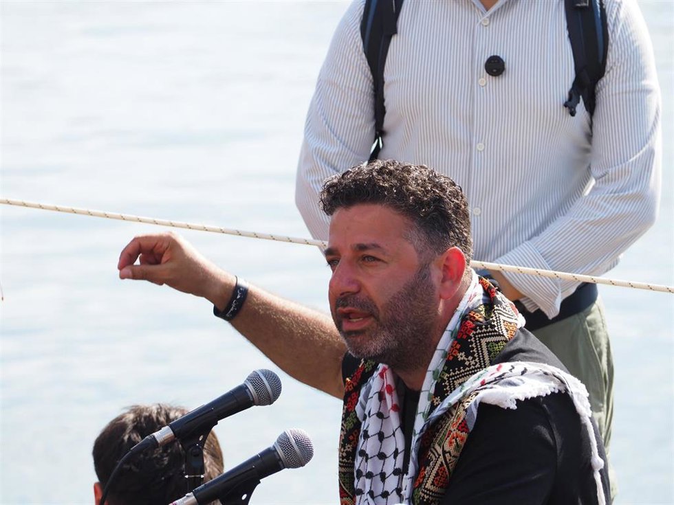 Archivo - Saif Abukeshek, activista español de la Flotilla Global Sumud.