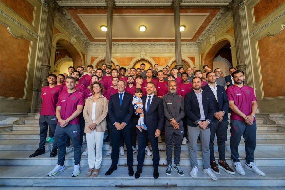 Recepción del CD Tenerife en el Ayuntamiento de Santa Cruz de Tenerife