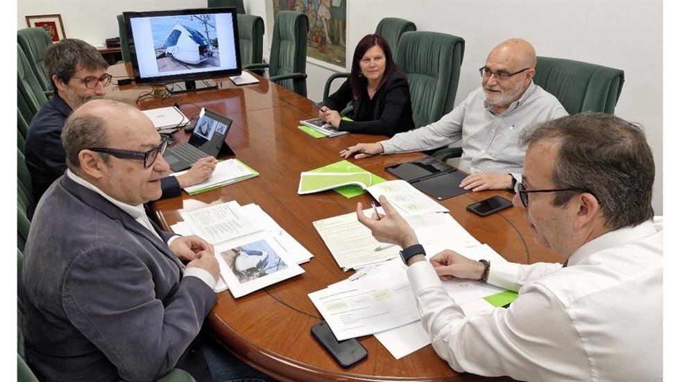 Imagen de la reunión en el Ayuntamiento de Mollerussa.